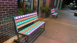 LED Park Bench Rental