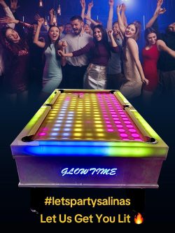 NEW for 2024 LED Glow Pool Table