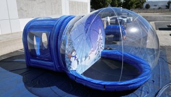 Inflatable Solid Floor Snow Globe Photo Op Rental