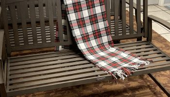 Welcoming Park Bench Rental with Optional Throw Blanket