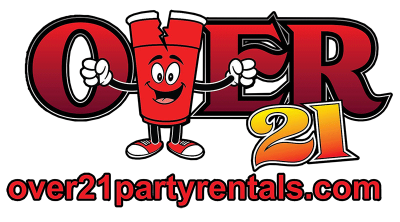 over 21 party rentals logo - We Rent the Cleanest Most Unique Party Rental Equipment Available